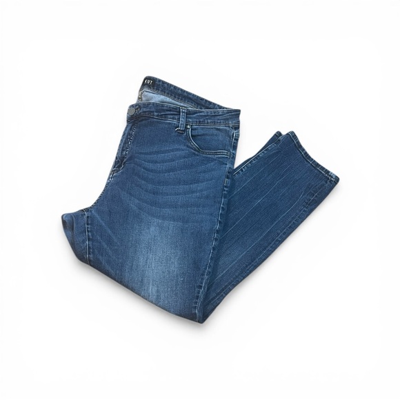 Kut from the Kloth Denim - Kut from the Kloth Women's Dark Blue Skinny Ankle Jeans